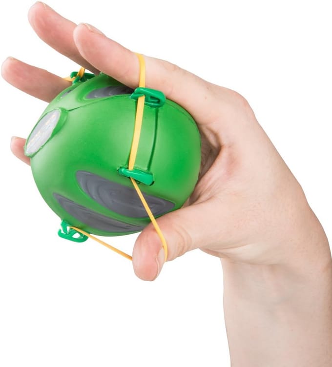 Ergonomische Handtrainer en Vingertrainer voor Kracht en Flexibiliteit (Groen, Medium)