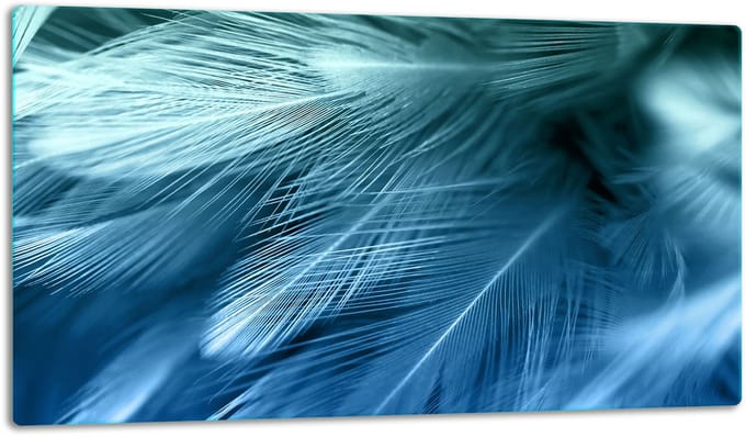 TMK ArtDeko - Snijplank - Glas - 52x30cm - Blauw