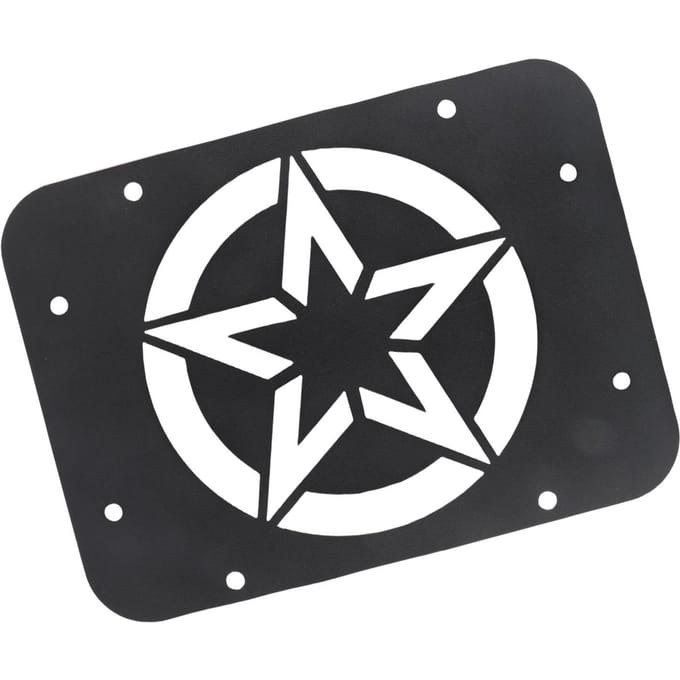 Achterklep Ventilatiekap Verwijderaar Opvulplaat Sterpatroon Past voor JK JKU 07‑17 black