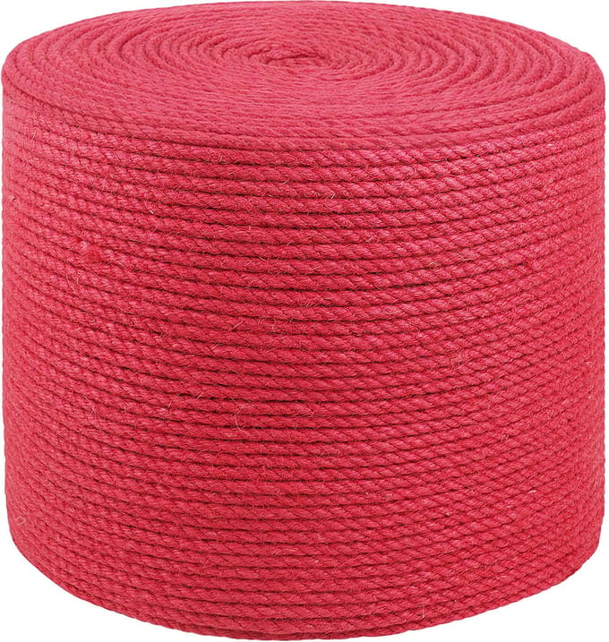 vidaXL - 4 - mm - Rood - 100% - Tossa - jute