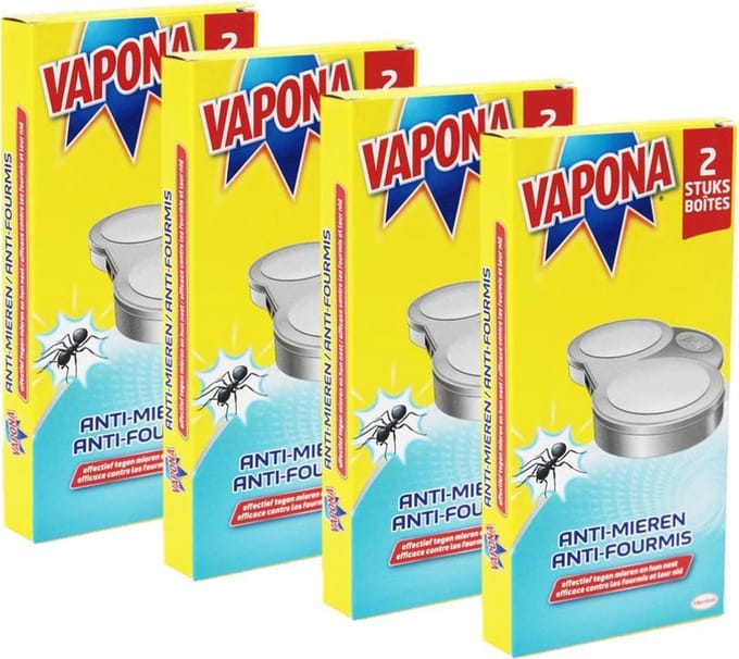 Vapona Mierenlokdoos 8 doosjes (4x2)