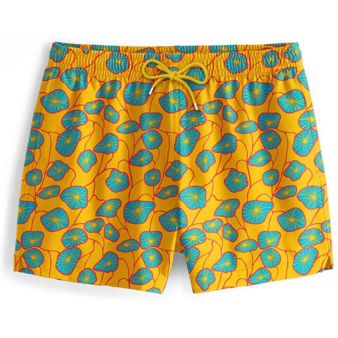 "Flora Yellow" Zwemshorts