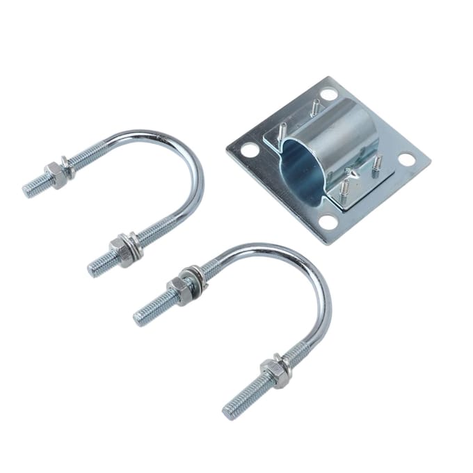 Support de mât d'antenne pour tuyau Support stable Réglage flexible Support de mât d'antenne en alliage d'aluminium pour toit Mur Ensemble 1 gray
