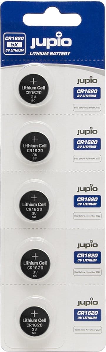 Jupio CR1620 3V 5pcs - Knoopcel