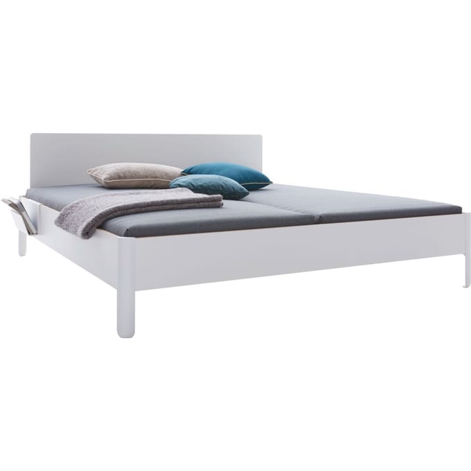 Müller Möbelwerkstätten Nait tweepersoonsbed - CPL wit - met hoofdeinde - 140 x 200 cm