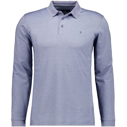 Ragman Polo Soft Knit Modern Fit Easy Care Duivenblauw / male