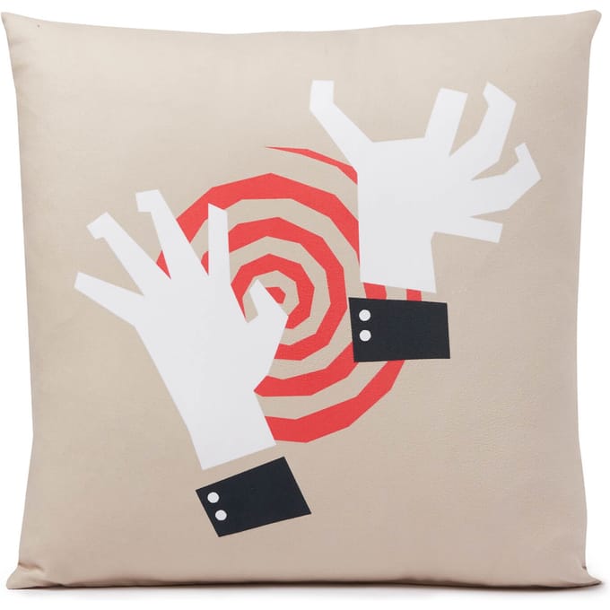 Hitchcock Vertigo Eyes Vierkante Kussen - 60x60cm - Soft Touch
