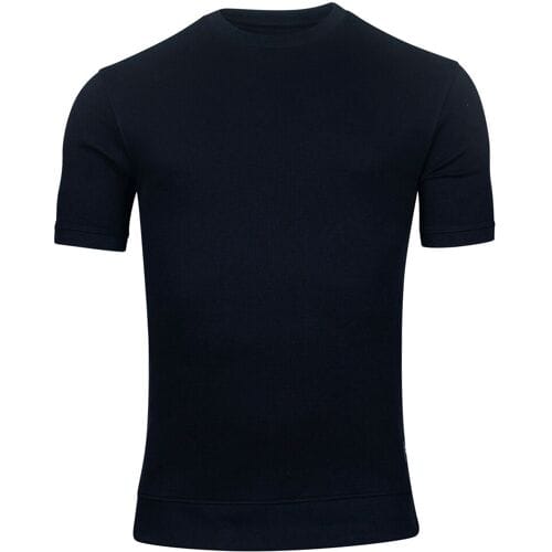 Giordano Trui Amalfi Sweat Doubleface Knit Short Sleeve Navy / male