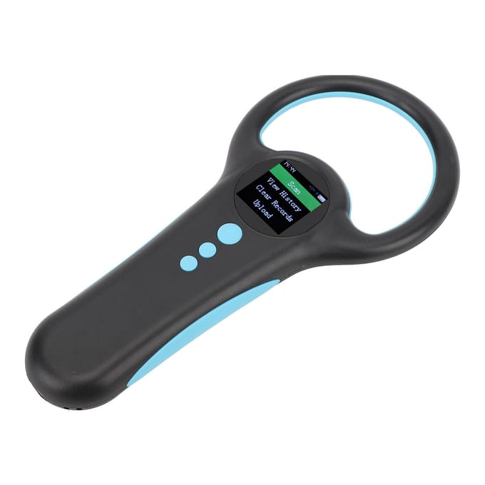 Huisdier Microchip Lezer 134.2K Dubbele Frequentie Chip Huisdier ID Scanner Oplaadbare Handheld Dier Tag black