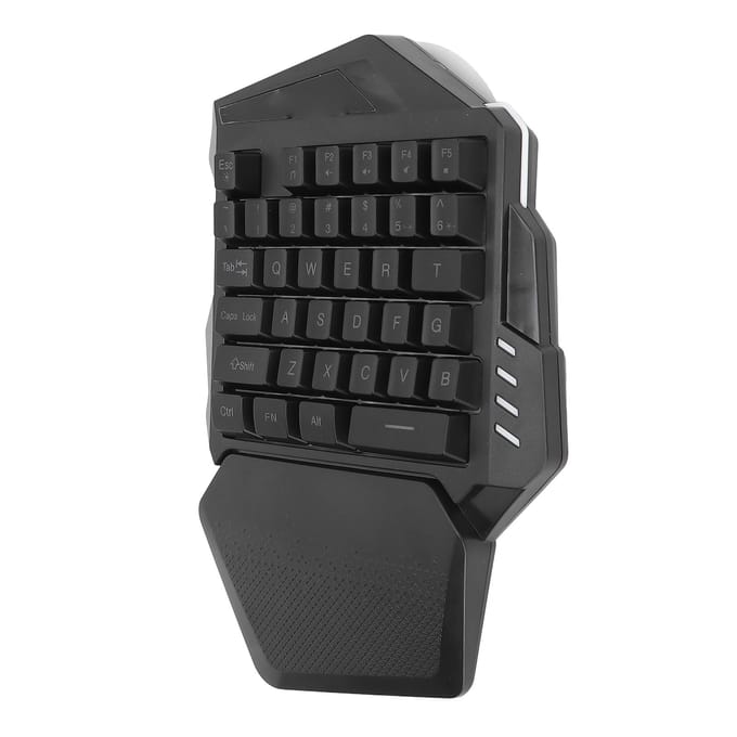 Clavier de jeu à une main 2,4 GHz sans fil, éclairage RVB, ABS, 35 touches, pour ordinateur