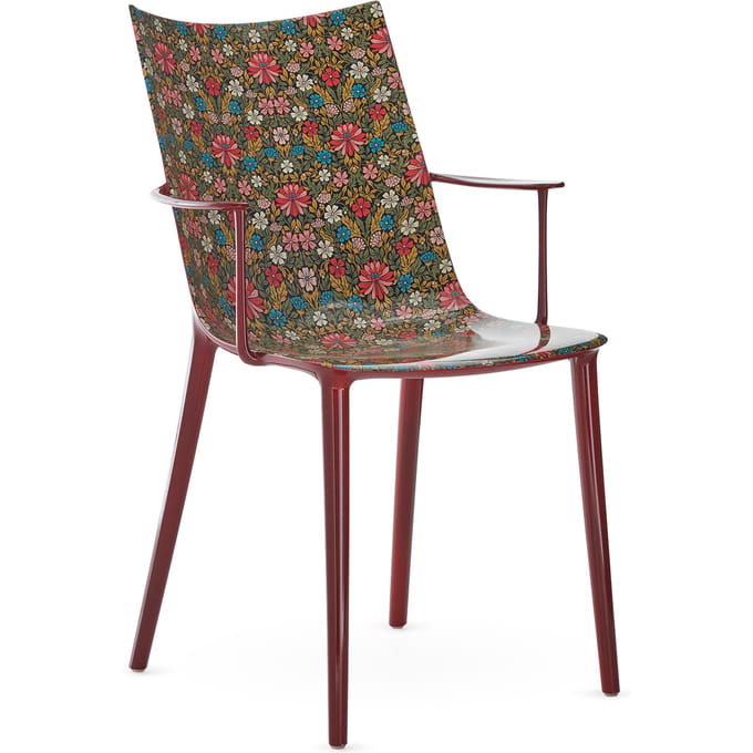 Kartell H.H.H. Stoel Grafische Impressies - burgundy/lacquer