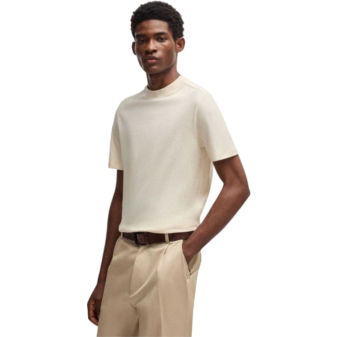 Boss Heren Thompson Normaal T-Shirt (Wit)