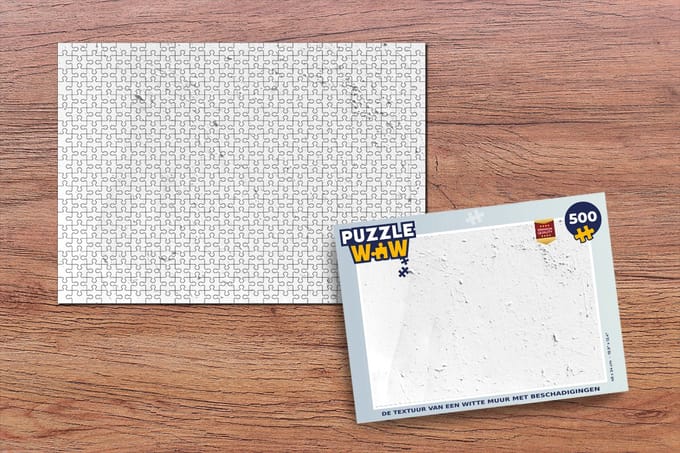 Puzzel Muur - Wit - Verf - Legpuzzel - Puzzel 500 stukjes