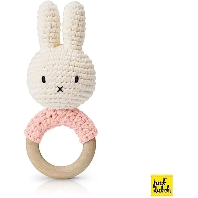 Nijntje bijtring eco-katoenen rammelaar Just Dutch