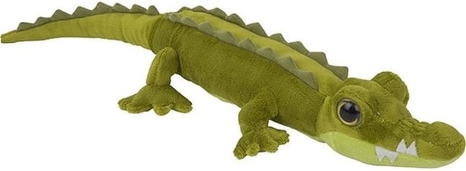 Nature Planet Pluche krokodil - groen - knuffel - 60 cm - speelgoed