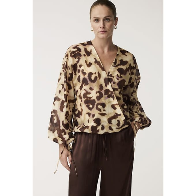 Alchemist Basil Top Leopard Maat: 40 | Blouses Outlet | Dames