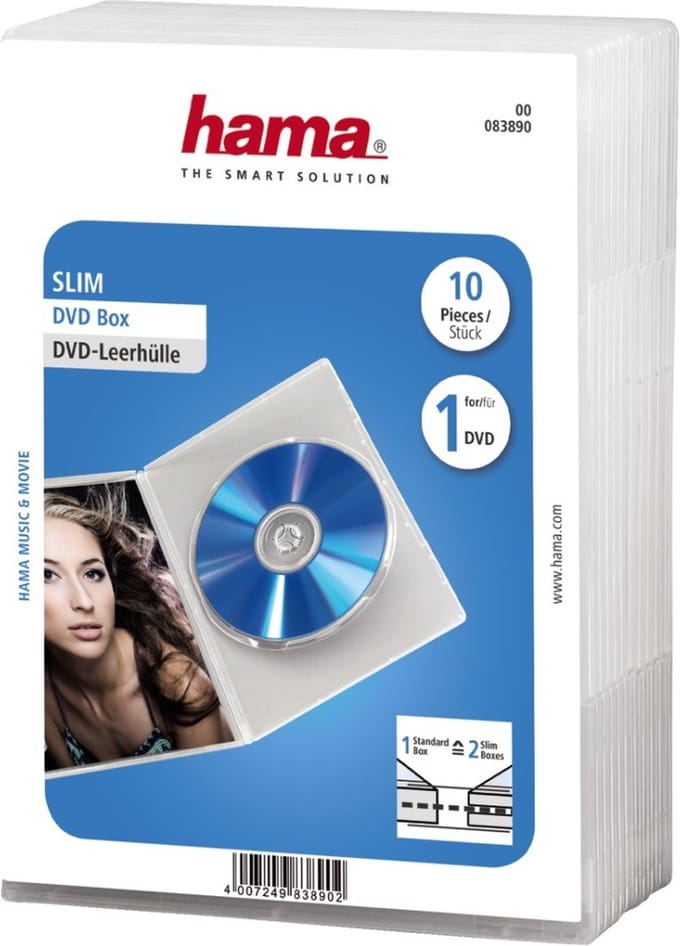 Hama Opslag CD/DVD slanke juwelendoos