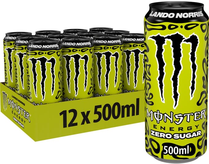 2x Monster Energy Zero Sugar Lando Norris 12 x 500 ml
