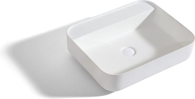 Mawialux opzet waskom - Solid surface - 50x40 cm - Mat wit - Murron