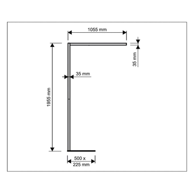 LED-vloerlamp MAULsirius kleurvariosensor, direct/indirect licht, traploos dimbaar, 80 W, 8750 lm, 3000-5500 K, wit