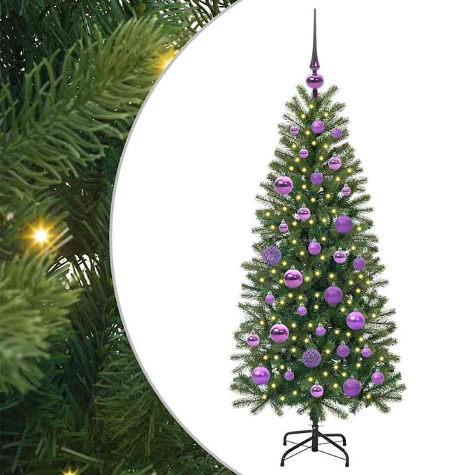 vidaXL - Kunstkerstboom - Groen - 120 - cm - PE - en - PVC