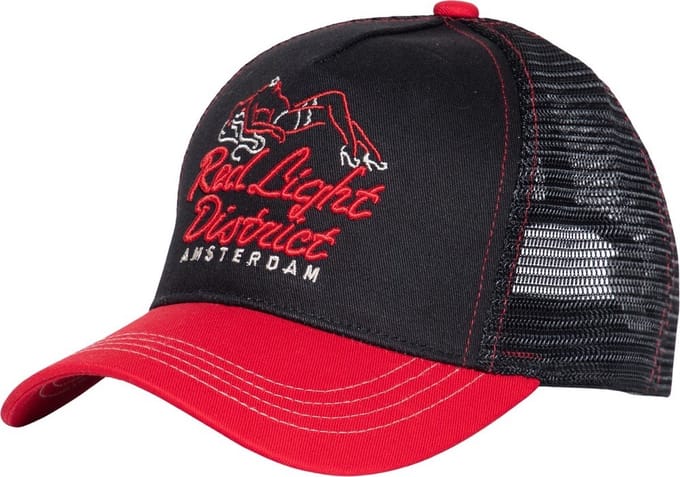 King Kerosin Trucker Pet Red Light Rood & Zwart