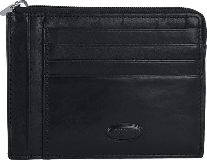 Bric's Monte Rosa Portemonnee RFID Leer 12 cm - Jongens - Horizontaal - nero