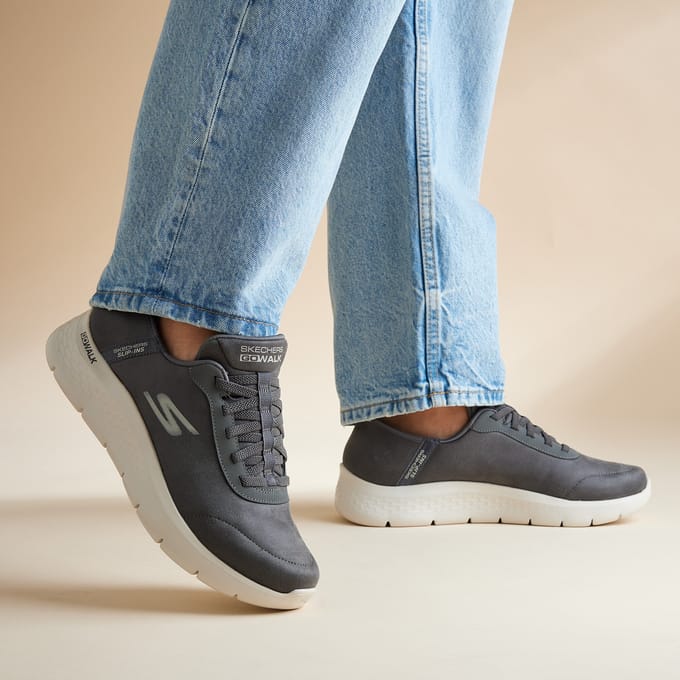 Skechers Go Walk Flex Slip-ins Instappers grijs - Maat 45
