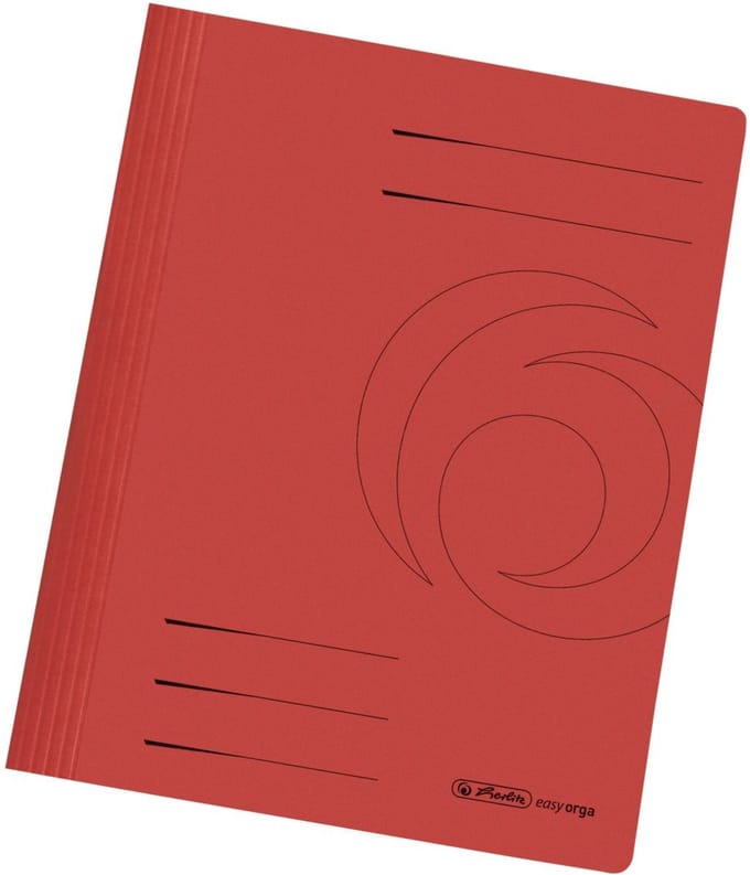 11034295 - Manila folder - A4 - Cardboard - Red - 1 pc(s)