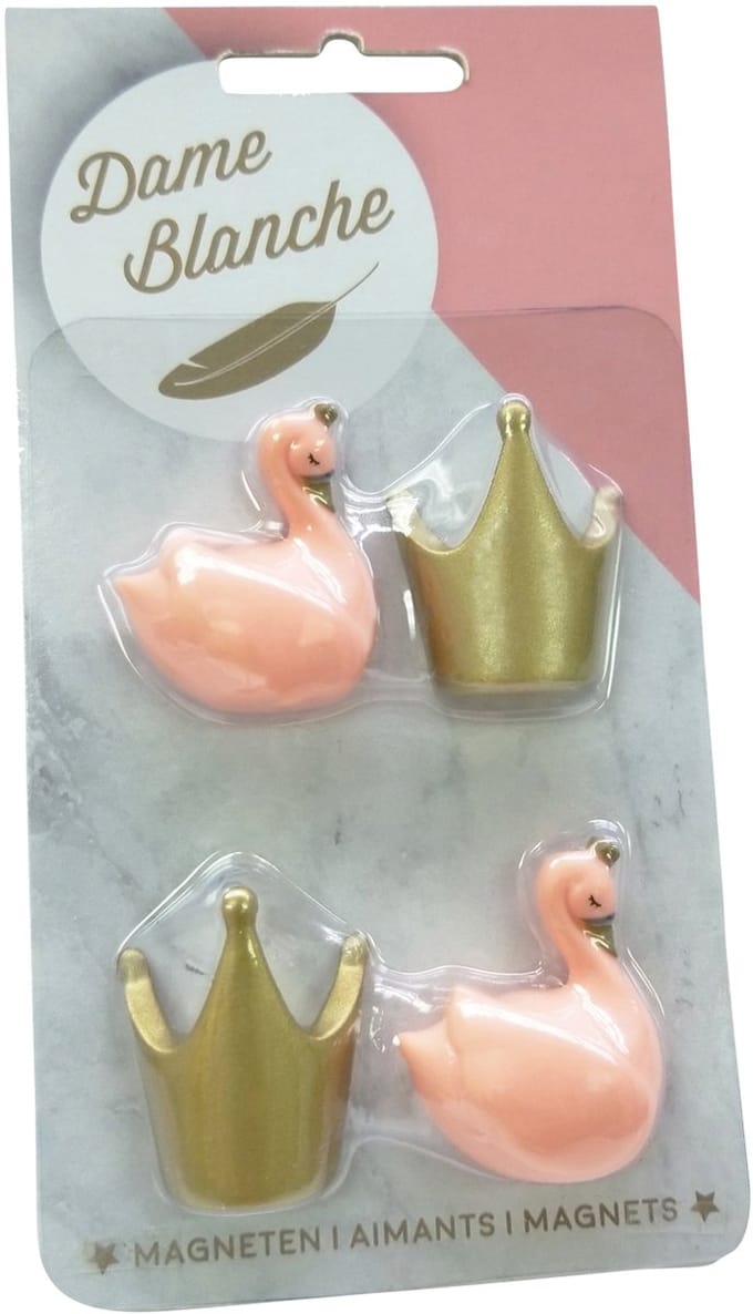 Atelier Pierre Dame Blanche Magneetjes Peach 4 Stuks