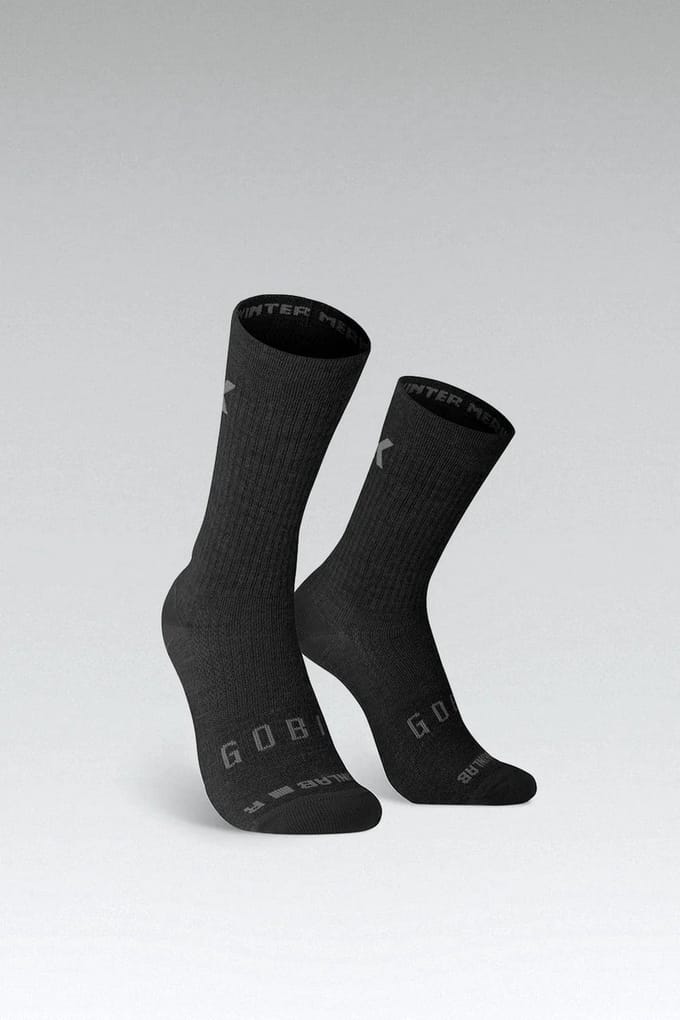 Gobik Fietssokken Winter Merino Unisex Coal - S/M
