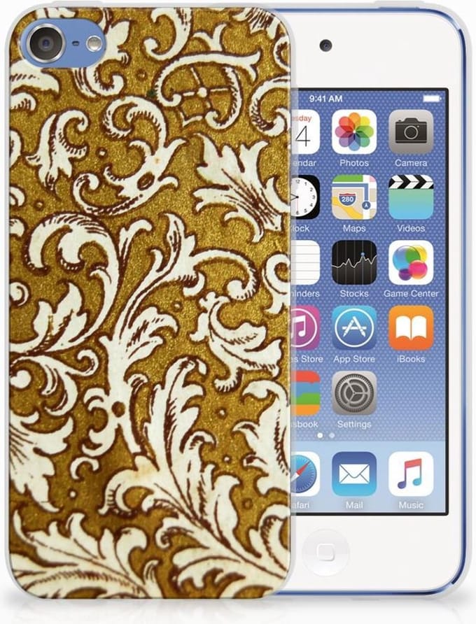 Siliconen Hoesje Apple iPod Touch 5 | 6 Barok Goud