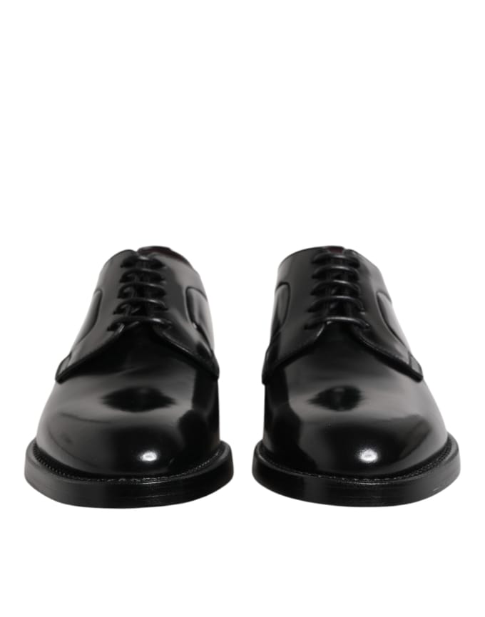 Dolce & Gabbana Zwarte Kalfsleren Veterschoenen Derby