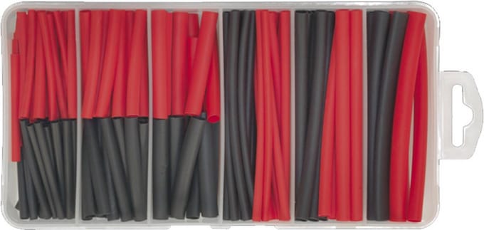 Assortiment Krimpkous zwart/rood 127 pcs - FD1045