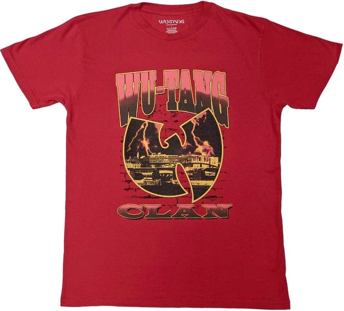 WuTang Clan - Brick Wall Heren T-shirt - M - Rood