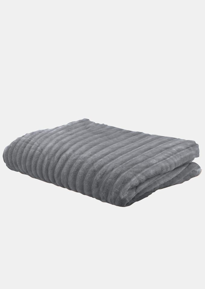 Fleece deken - grijs - Gr. Standaardmaat van Goldner Fashion