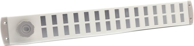ALU schuifrooster Bold Line 500x65mm wit