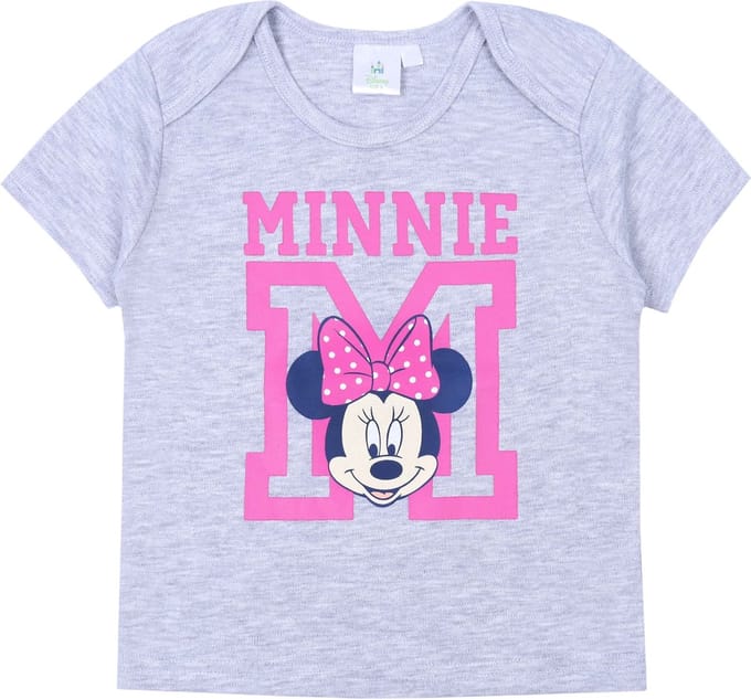 Grijs gemêleerd baby T-shirt Minnie Mouse