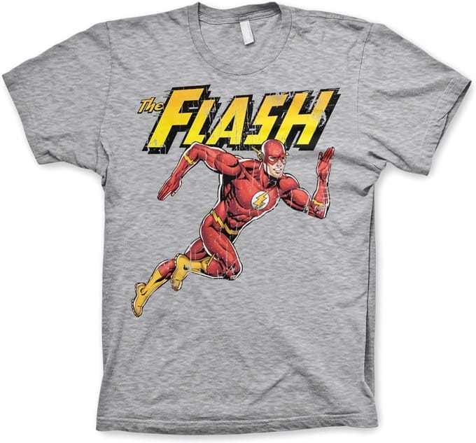 The Flash Hardloop-T-shirt, grijs gemêleerd