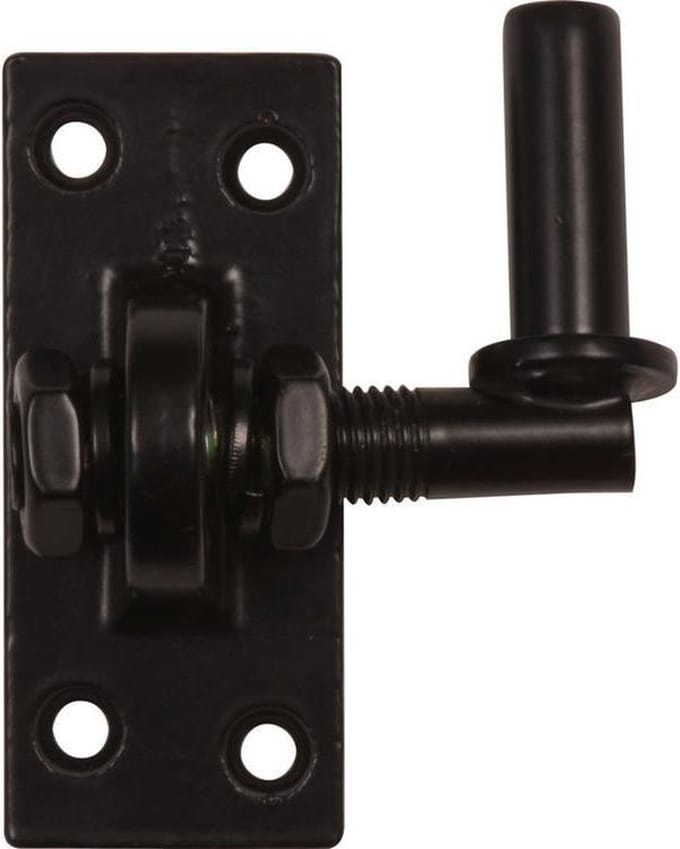 Plaatduim verstelbaar - 16 mm - Zwart