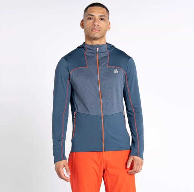 Dare2B Heren Revive II Core Stretch Hoodie Orion Grey Maat M