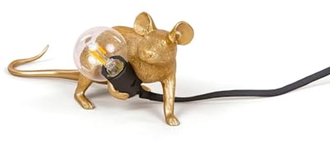 Mous lamp goud – Slim design voor binnen