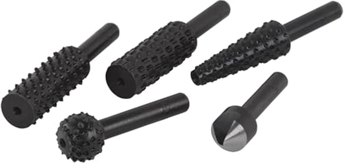 Grater and Countersink Drill Set - 5 Pieces for Material Preparation
