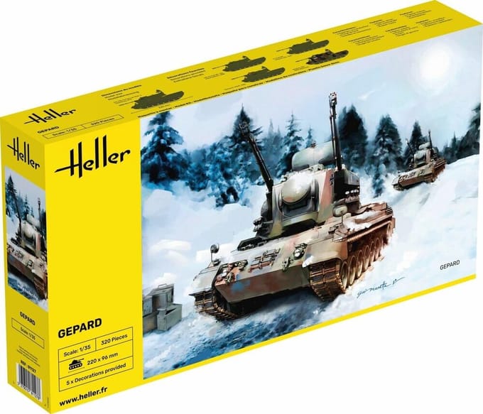 Heller Modelbouwpakket Militaire voertuigen - 81127 Gepard Plastic - 1:35 - Modelbouw