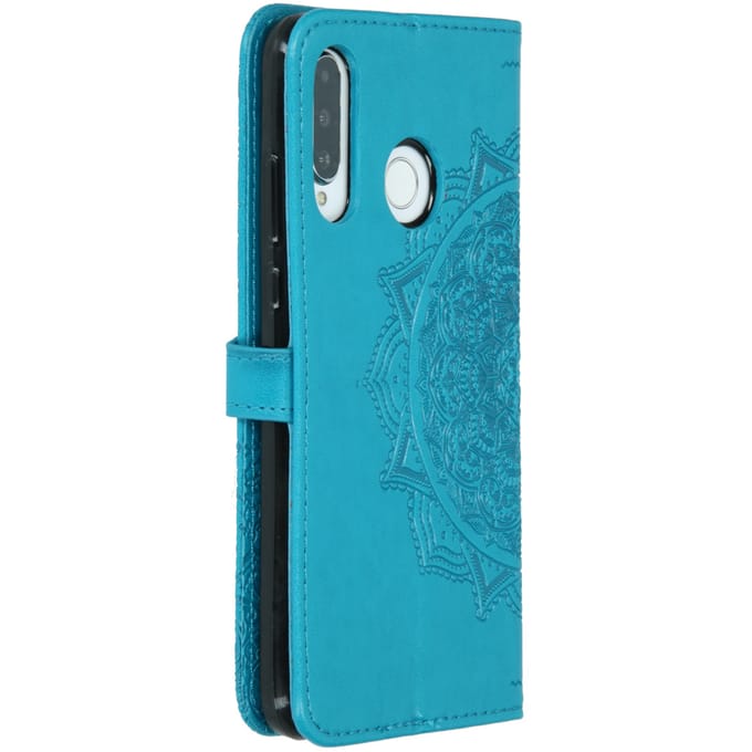 Mandala Bookcase voor de Huawei P30 Lite - Blauw