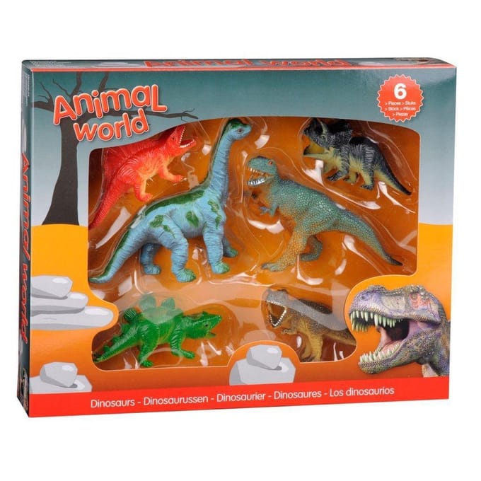 Johntoy - Dinosaurs Giftbox 6 pcs.