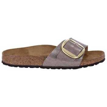 Birkenstock Madrid Big Buckle slippers taupe - Maat 37