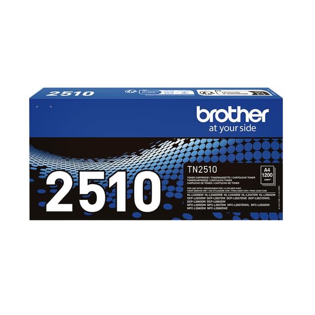 Brother TN-2510 - high capacity - black - original - toner cartridge