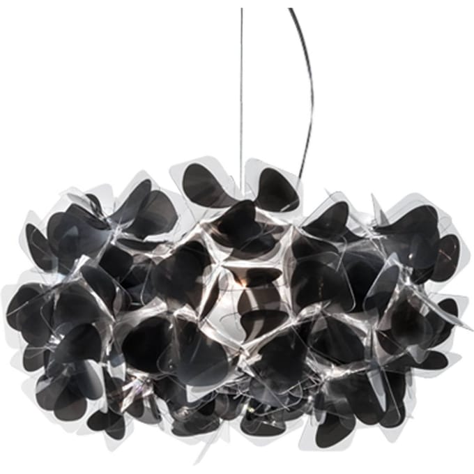 Slamp hanglamp Clizia Mama Non Mama, Ø53cm, zwart/helder