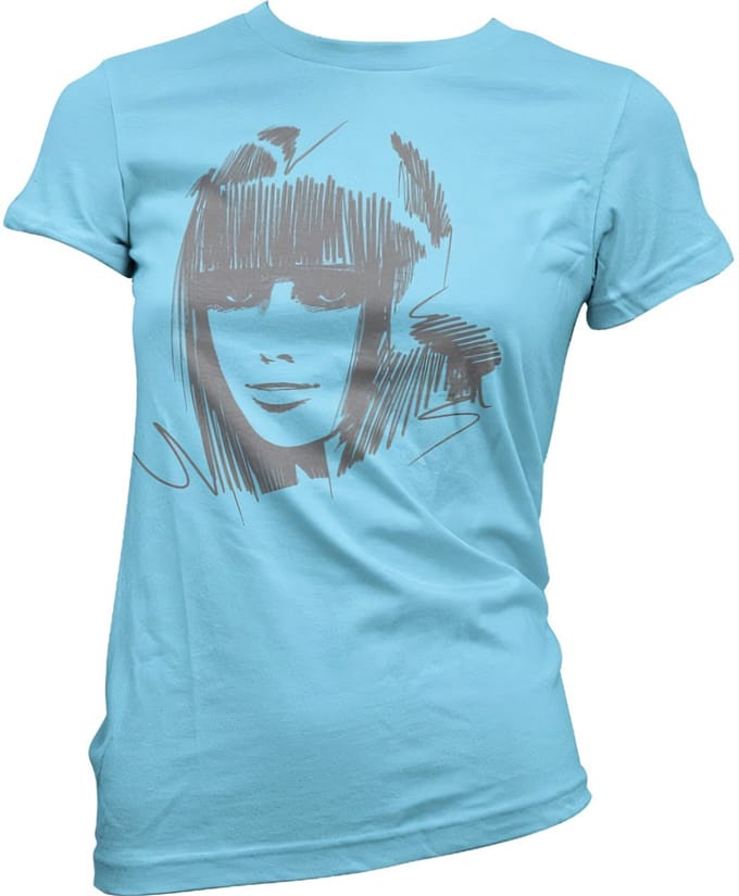 Hybris Dames-T-shirt 'Scroll Girl Lady' SH-5-50886-LFH4-8